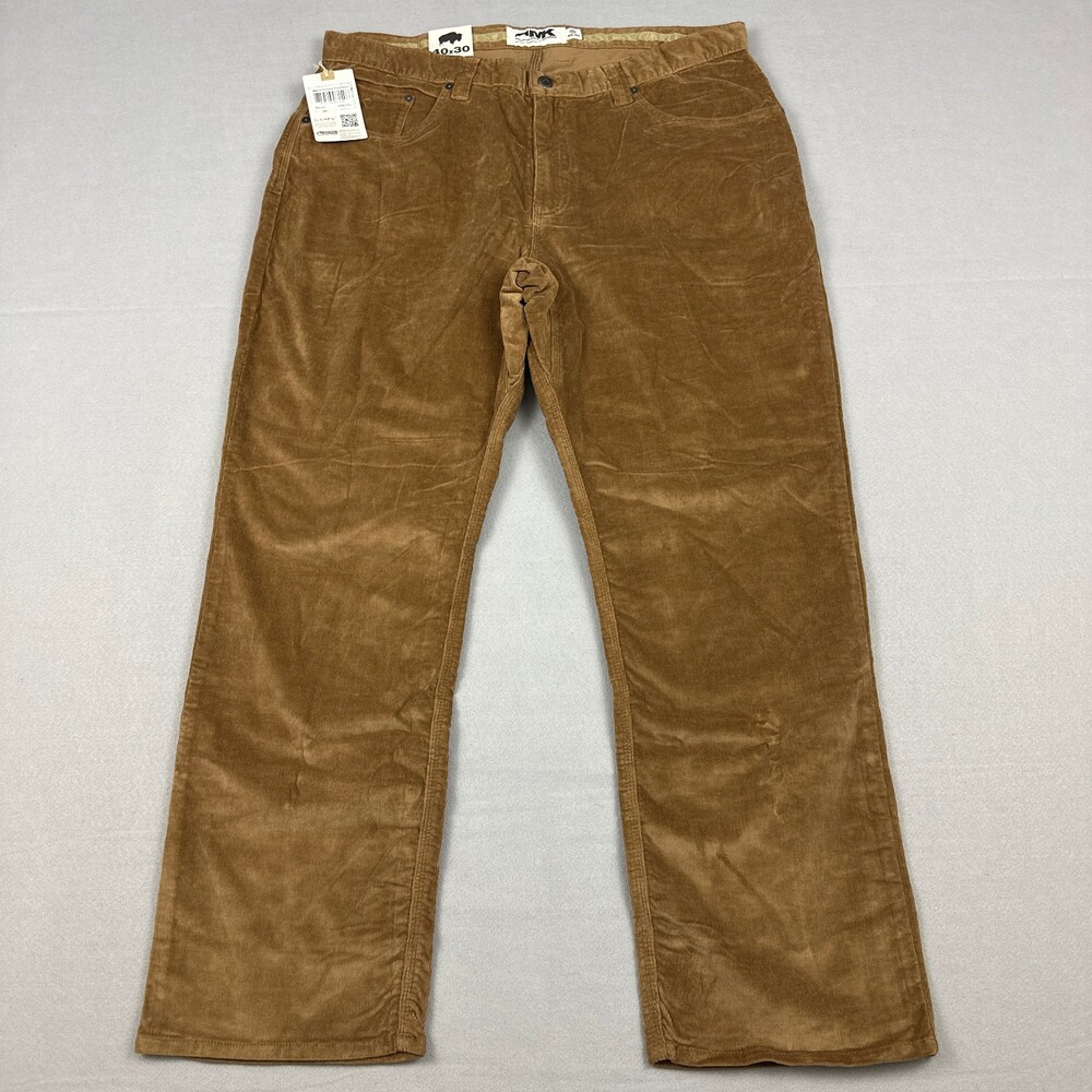 Mountain Khakis Pants Men 40 Brown Ranch Canyon Corduroy Straight Leg Stretch